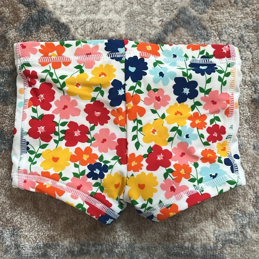 HANNA ANDERSSON Baby Rainbow Floral Rashguard with Swim Trunks, Size 60 (3-6M)